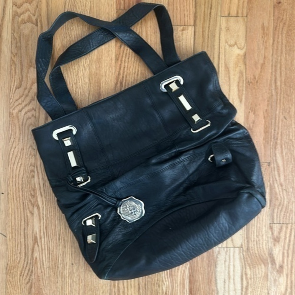 Vince Camuto bag large black gold accents